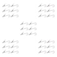 thumbnail image 2 of Wosthever Clips para edredones de aire, 6 uds., sin costuras, a prueba de viento, de plástico, resistentes y ligeros, ropa, pantalones, zapatos, Type5 NO5, 2 of 6