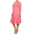 thumbnail image 3 of MOA COLLECTION Women's Plus Size Women's Jersey Knit A-Line Dress, 3 of 6