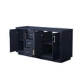 thumbnail image 2 of Wyndham Collection Miranda 66" Plywood Double Bathroom Vanity in Nickel/Blue, 2 of 4