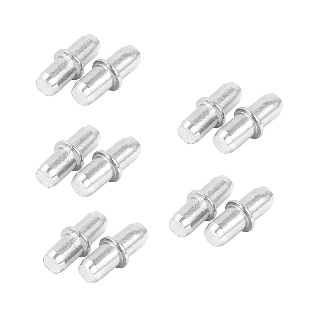 15mm x 5mm Metal Holder Shelf Support Pins Silver Tone 10pcs