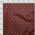 thumbnail image 2 of oneOone Viscose Chiffon Fabric Leaves & Floral Block Print Fabric By The Yard 42 Inch Wide, 2 of 4