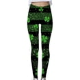 thumbnail image 2 of Haivin Women's Leggings with St. Patrick's Print, Yoga & Casual Athletic Pants for Workout, Exercise and Daily Wear, 2 of 5