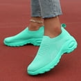 thumbnail image 2 of Mepaouo Womens Walking Shoes Ladies Casual Fashion Sock Sneakers Slip on Air Cushion Platform Sneaker, 2 of 8