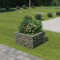 thumbnail image 1 of vidaXL Gabion Raised Bed Galvanised Steel 90x90x50 cm, 1 of 4