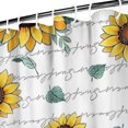 thumbnail image 3 of Waterproof Cute Sunflower Colorful Shower Curtain 72x72 Inch Boho Style Polyester Unique Shower Curtain for Bathroom Hotel Home Decor with 12 Plastic Hooks, 3 of 5