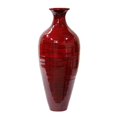 thumbnail image 1 of Heather Ann Creations W33951-ORD Mika Vase en Bambou Filé de 24 Po - Laque Rouge, 1 of 1