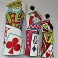 thumbnail image 5 of Kings and queens and knights Golf Club Wood Headcovers Driver Fairway Woods Hybrid Cover Photographing in kind fast delivery (Set), 5 of 5