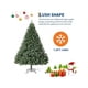 thumbnail image 3 of 7.5-ft artificial christmas tree without lights, featuring hinged branches y collapsible base, realistic premium spruce para home y oficina holiday decor, 3 of 7