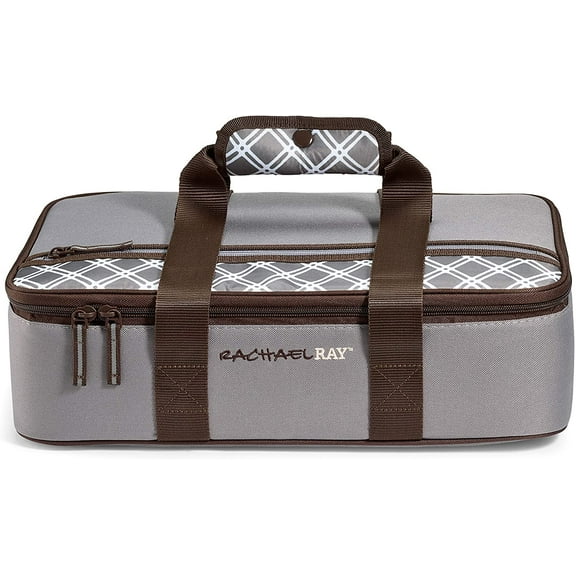 Rachael Ray Lasagna Lugger - Small Bias Plaid Sea Salt