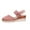 Pink, variant on Mostsola Espadrilles for Women Platform Sandals Closed Toe Wedges Heels Casual Slingback Sandals