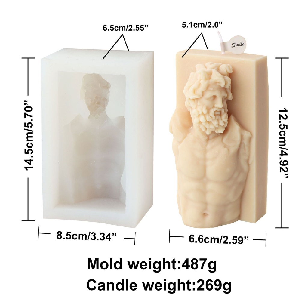 BQBQERT Laocoon Statue Mold for Gypsum Ornaments Home Decorations, Laocoon Sculpture Resin Mold