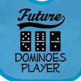 thumbnail image 4 of Inktastic Future Dominoes Player Game Boys or Girls Baby Bib, 4 of 4