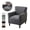 Dark Gray, variant on ATJIA Jacquard Armchair Slipcovers Banquet Armchair Slipcovers Anti Slip Accent Chair Covers 1-Piece Stretch Chair Slipcovers with Arms