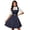 Blue, variant on Oktoberfest Dresses for Women Dirndl Square Neck Sleeveless Casual Summer Beer Festival Dress Green