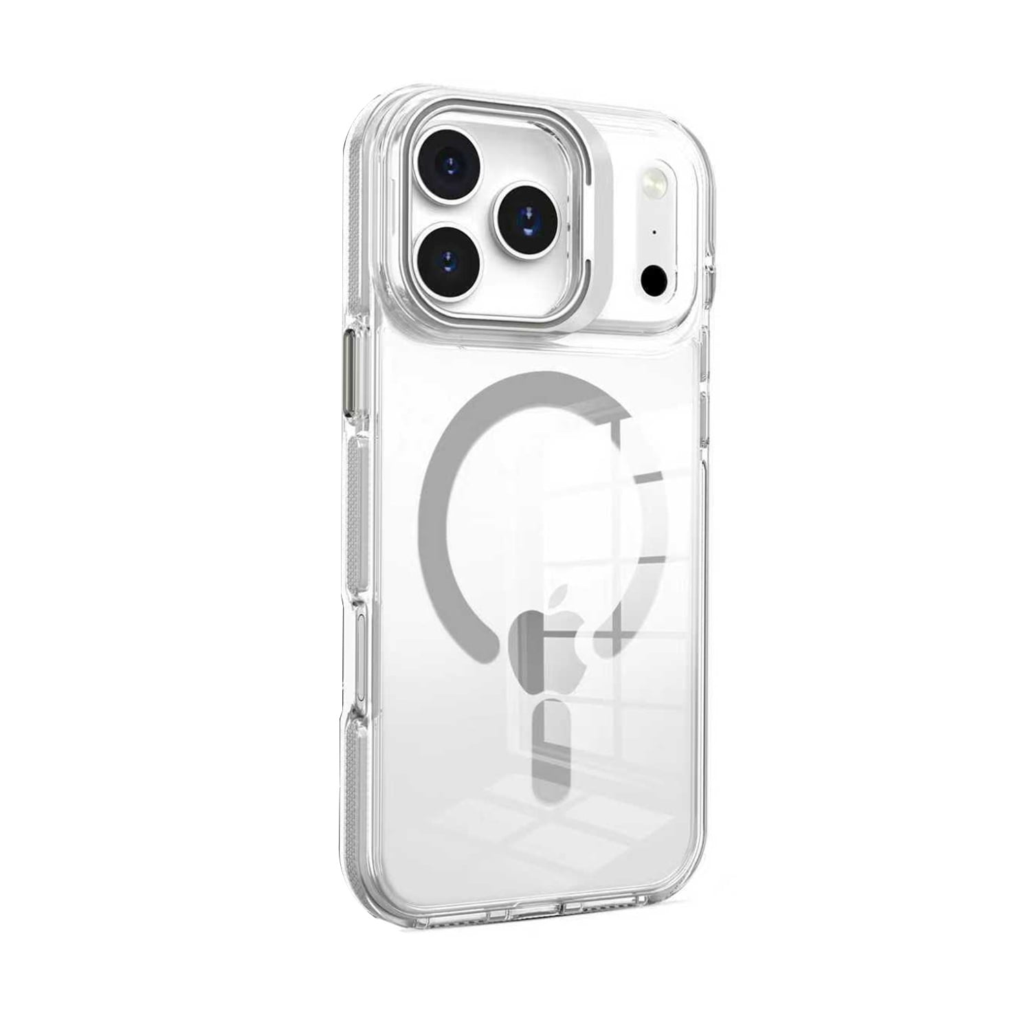Clear Camera Stand Cover with MagSafe Compatibility for iPhone 17 Pro - Gray
