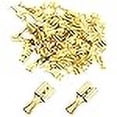 thumbnail image 3 of RuiLing 100-Pack 6.3mm Gold Female Spade Crimp Terminals with Insulating Sleeves Self Lock Plug Electrical Cable Quick Splice Connectors, 3 of 4