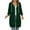 Dark Green, variant on Long Hoodies Women Zip Up Double Zipper Fleece Jacket Tunic Sweatshirts Winter Fashion Clothes (Khaki, XXL)