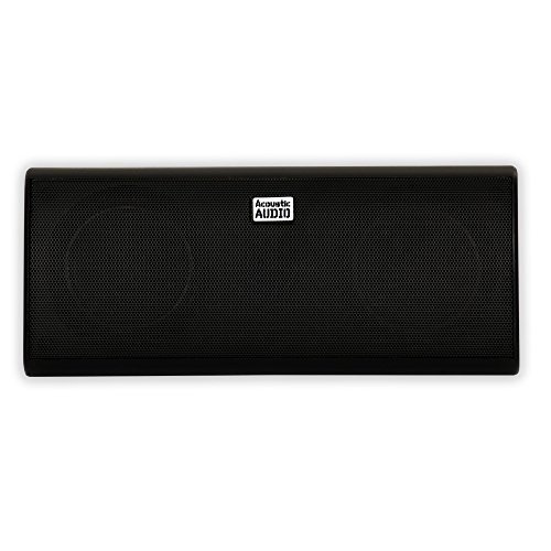 Audio acústico por Goldwood Audio acústico AA35CB Altavoz de 3 vías para interiores, 400 vatios, estantería negra, 3 pulgadas
