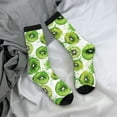 thumbnail image 5 of Vsdgher Green Kiwi Crew Socks for Men & Women, Breathable Casual Athletic Ankle Socks, 5 of 6