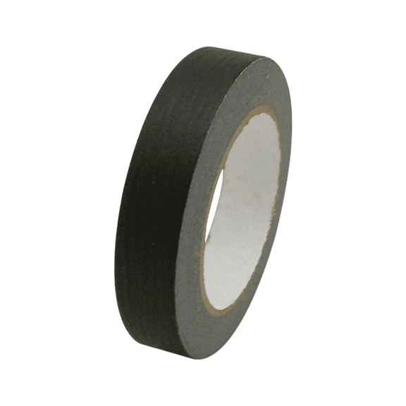 JVCC JV497 Black Masking Tape: 1 in. x 60 yds. (Black)
