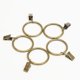 thumbnail image 1 of Anillos de Metal, Paquete de 50 Anillos de Cortina, 32 mm, Anillos de Cortina antioxidantes con, Anillos de Cortina de Bronce con Clips, 1 of 4