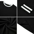 thumbnail image 6 of Shine Up Women Sweatsuits Casual 2 Piece Sets Striped Tracksuits Short Sleeve Summer T Shirts Long Jogger Sets Loose Activewear, 6 of 8