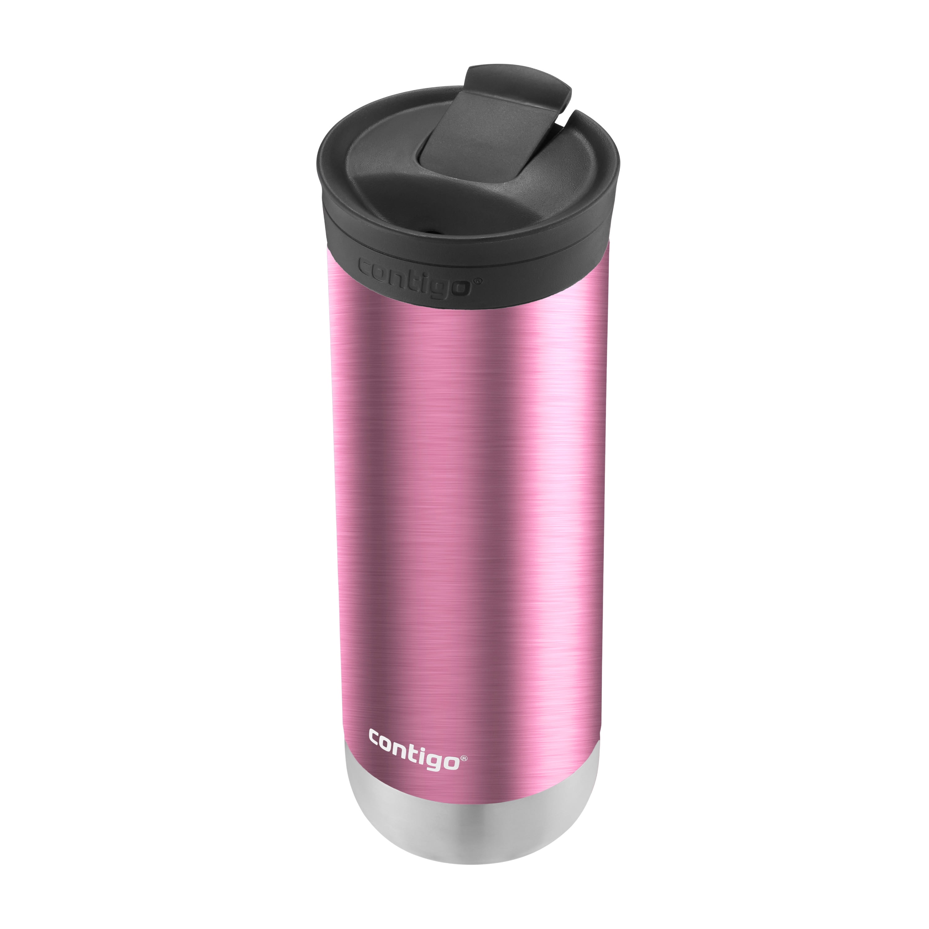 Contigo Huron 2.0 SnapSeal Insulated Travel Tumblers, Glacier/Azalea/Blueberry, 20 oz (591 ml), 3 Pack, BPA-Free
