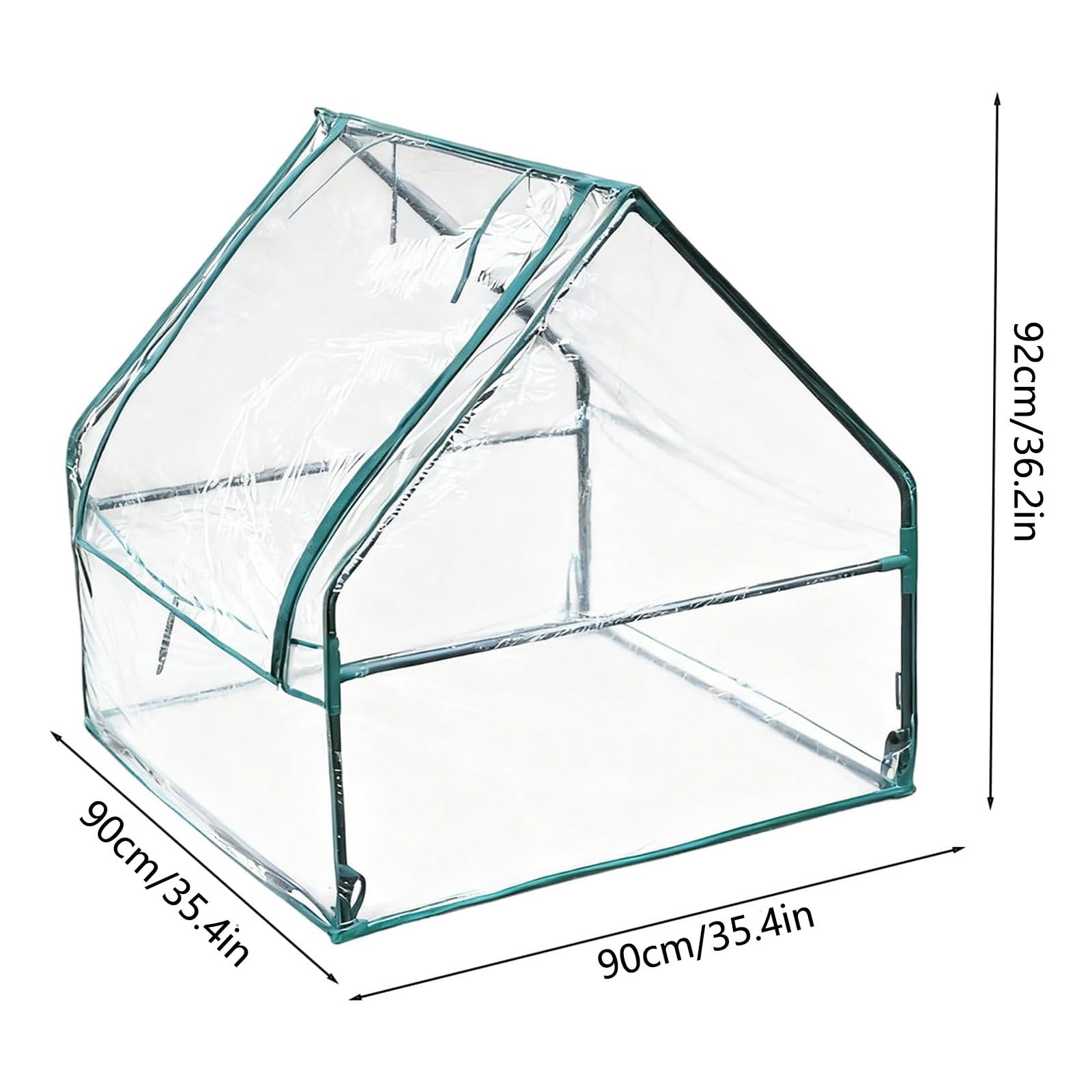 Portable mini greenhouse for plants, clear walk in garden grow tent, 36 inch plastic Greenery protection from frost for herbs flowers patio yard