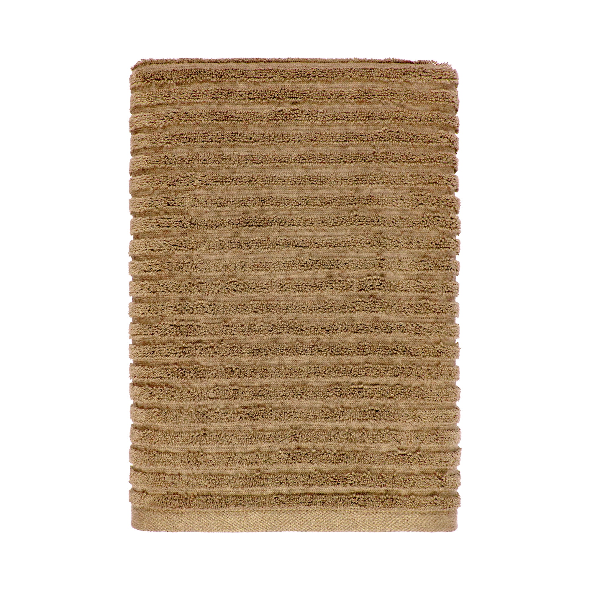 Better Homes & Gardens PowerLoft AIRRICH® 6 Piece Bath Towel Set, Dark Carmel Textured Stripe