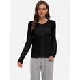 thumbnail image 5 of Women's Long Sleeve Button-Down Cardigan - Classic Crew Neck Knit Sweater, 5 of 6