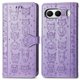 thumbnail image 1 of Funda Cartera FOXDOCK para OnePlus Nord 4 , Flip PU con Relieve de Gatos y Perros, Tarjetero y Soporte, 1 of 6