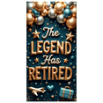 thumbnail image 2 of Gold Silver Balloons Retirement Party Banner Decorative Design Stars Design for Retirement Celebration Indoor Event Office Party, 2 of 8