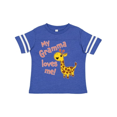 

Inktastic My Gramma Loves Me- Cute Giraffe Gift Toddler Boy or Toddler Girl T-Shirt