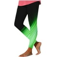 thumbnail image 2 of QATAINLAV Leggings for Women Casual Stretchy High Waisted Tummy Control Yoga Pants Fashion Digital Print Athletic Tight Legging Pant Green XXL Winter Clearance Prime, 2 of 4