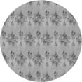 thumbnail image 1 of Ahgly Company Indoor Round Patterned Gray Area Rugs, 3' Round, 1 of 6