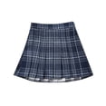 thumbnail image 4 of Little Girls High Waist Plaid Pleated Skirts, Uccdo School Girls Uniform A-Line Mini Skirts Tennis Skorts, 2 Packs, 3-11 Years, 4 of 7