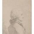 thumbnail image 3 of Louis Rolland Trinquesse 15x17 Black Modern Framed Museum Art Print Titled - Profile Portrait of a Man (18th Century), 3 of 5