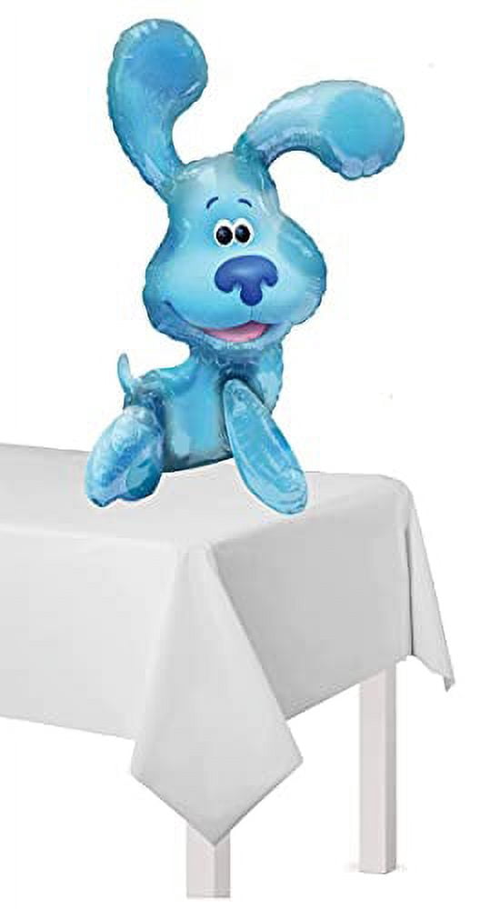 Blue's Clues 2nd Birthday Party Supplies Blue the Dog Table Topper Balloon Bouquet Decorations Pink Number 2