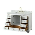 thumbnail image 2 of Wyndham Collection WCS202048SKGCMUNSMXX Deborah 48" Free Standing Single Vanity Set - Dark, 2 of 7