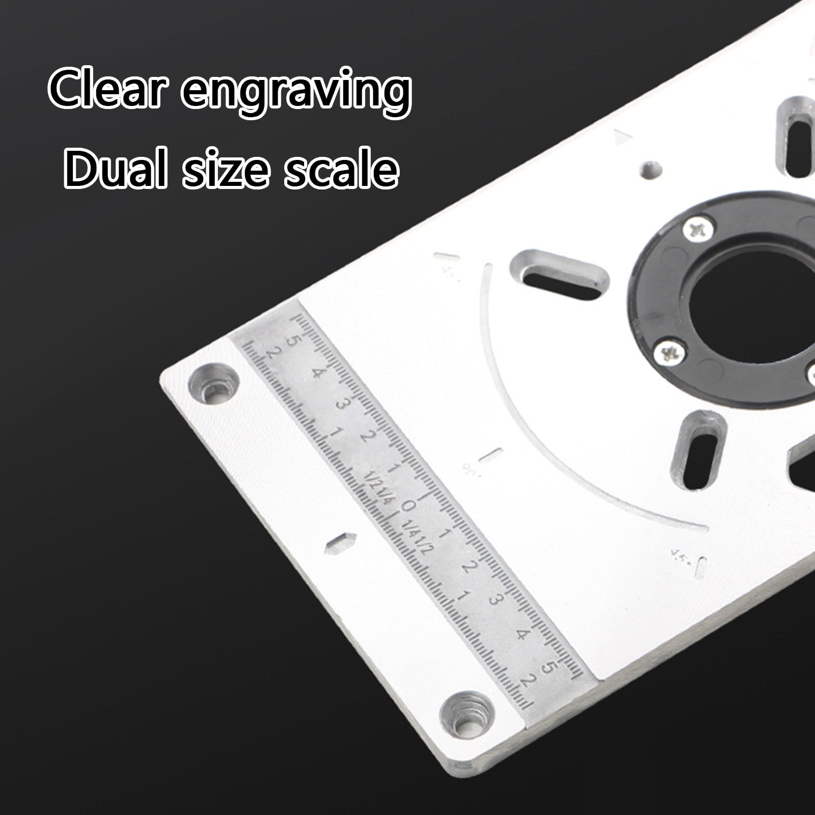 Efficient Woodworking Router Table Insert Plate For Trimming Milling Tasks Home Workshops and Studios Easy Installation