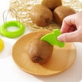 thumbnail image 5 of 3-in-1 Kiwi Fruit Peeler and Corer, Stainless Steel Fruit Cutting Tool for Easy Peeling and Slicing, Efficient Kitchen Gadget for Daily Use(Green), 5 of 5