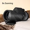 thumbnail image 2 of Telescopio monocular con zoom de 8x, enfoque manual, visión nocturna y teléfono., 2 of 14