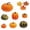 Orange, variant on KUNPENG 37PCS Artificial Pumpkins Set, Faux Assorted Fall Harvest Gourd Maple Leaves Maple Berries Pinecones Pack, Modern Farmhouse Halloween Thanksgiving Autumn Tabletop Tiered Tray Decoration