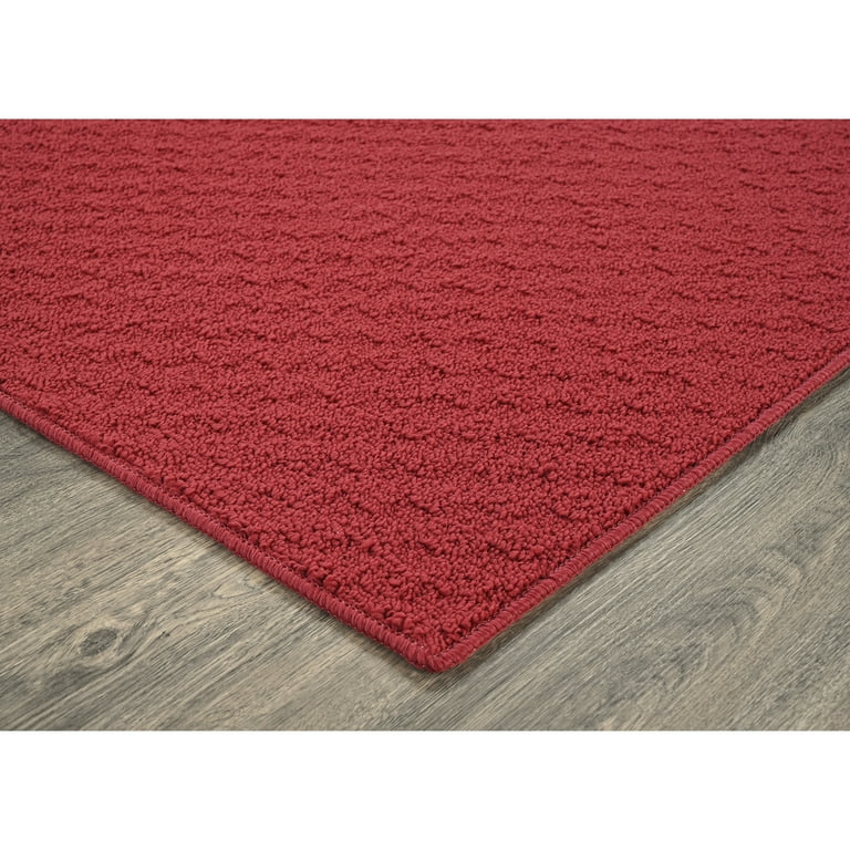 Garland Town Square 7 x 9 Chili Red Indoor Solid Area Rug Garland Town Square 7 x 9 Chili Red Indoor Solid Area Rug