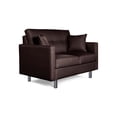 thumbnail image 3 of Sofá Love Seat 2 Plazas De Lino Chocolate Makora  Aria, 3 of 7