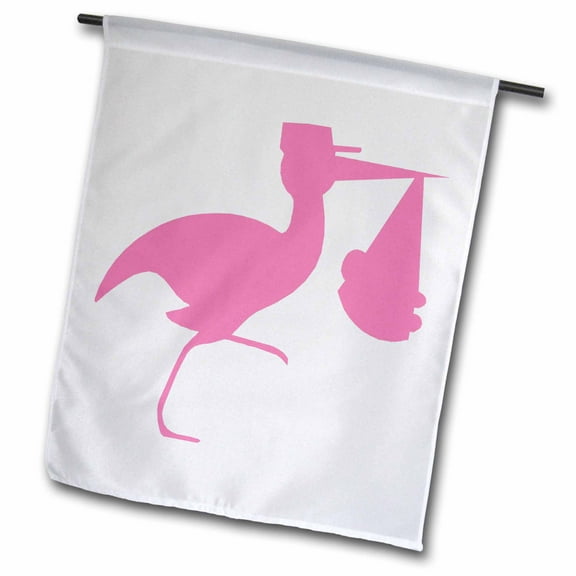 3dRose, It s A Girl, 12 x 18 inch Garden Flag