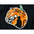 thumbnail image 4 of Beezizac Big Girls Halloween Glow in The Dark Pumpkin & Cat Skeleton Pajama Set PJS Size 14, 4 of 7