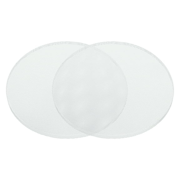Unique Bargains 2 Pcs Universal 6.5 Inch Speaker Grills Mesh for Audio Subwoofer 173x6.5mm Grille without Frame White