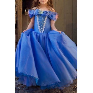 Kids Girls Off Shoulder Beautiful Cinderella Dress