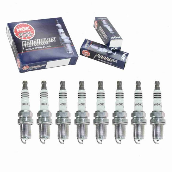 8 pc NGK Iridium IX Spark Plugs compatible with BMW 540i 4.0L 4.4L V8 1994-2003